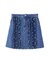 FRILL DENIM MINI SKIRT