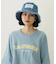 FLORAL PATTERN DENIM FRINGE BUCKET HAT