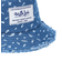 FLORAL PATTERN DENIM FRINGE BUCKET HAT