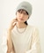RUBBER PATCH KNIT CAP