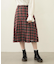 PLEATED PLAID SKIRT