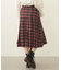 PLEATED PLAID SKIRT