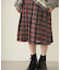 PLEATED PLAID SKIRT