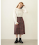 PLEATED PLAID SKIRT