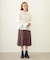 PLEATED PLAID SKIRT