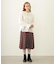 PLEATED PLAID SKIRT