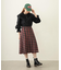 PLEATED PLAID SKIRT