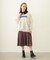 PLEATED PLAID SKIRT