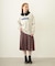 PLEATED PLAID SKIRT