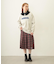 PLEATED PLAID SKIRT