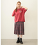 PLEATED PLAID SKIRT