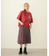 PLEATED PLAID SKIRT