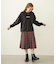 PLEATED PLAID SKIRT