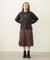 PLEATED PLAID SKIRT