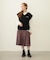 PLEATED PLAID SKIRT