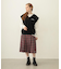 PLEATED PLAID SKIRT