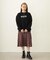 PLEATED PLAID SKIRT