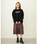 PLEATED PLAID SKIRT