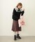 PLEATED PLAID SKIRT