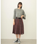 PLEATED PLAID SKIRT