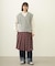 PLEATED PLAID SKIRT