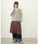 PLEATED PLAID SKIRT