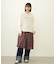 PLEATED PLAID SKIRT