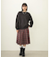 PLEATED PLAID SKIRT