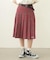 PLEATED PLAID SKIRT