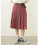 PLEATED PLAID SKIRT