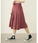 PLEATED PLAID SKIRT