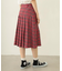 PLEATED PLAID SKIRT