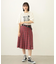 PLEATED PLAID SKIRT