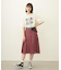 PLEATED PLAID SKIRT