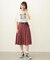 PLEATED PLAID SKIRT
