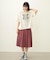 PLEATED PLAID SKIRT