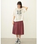 PLEATED PLAID SKIRT