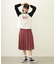 PLEATED PLAID SKIRT