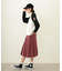PLEATED PLAID SKIRT
