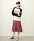 PLEATED PLAID SKIRT