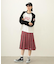 PLEATED PLAID SKIRT