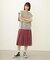 PLEATED PLAID SKIRT