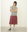 PLEATED PLAID SKIRT