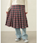 PLEATED PLAID SKIRT