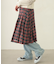 PLEATED PLAID SKIRT