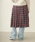 PLEATED PLAID SKIRT