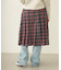 PLEATED PLAID SKIRT