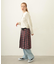 PLEATED PLAID SKIRT