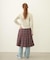 PLEATED PLAID SKIRT