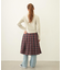 PLEATED PLAID SKIRT